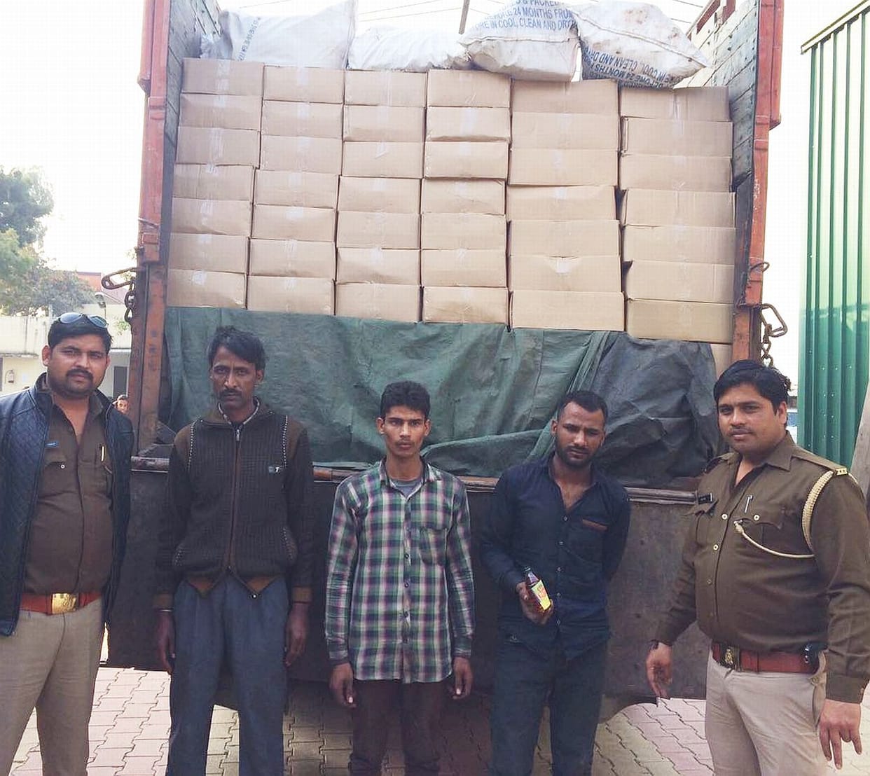 50 lakh of the liquor recovered.