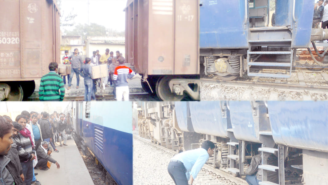 smoke came out of train compartment passenger feared
