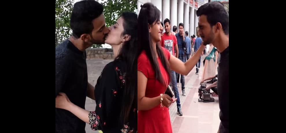 viral video of boy playing with girls on condition of kissing girls
