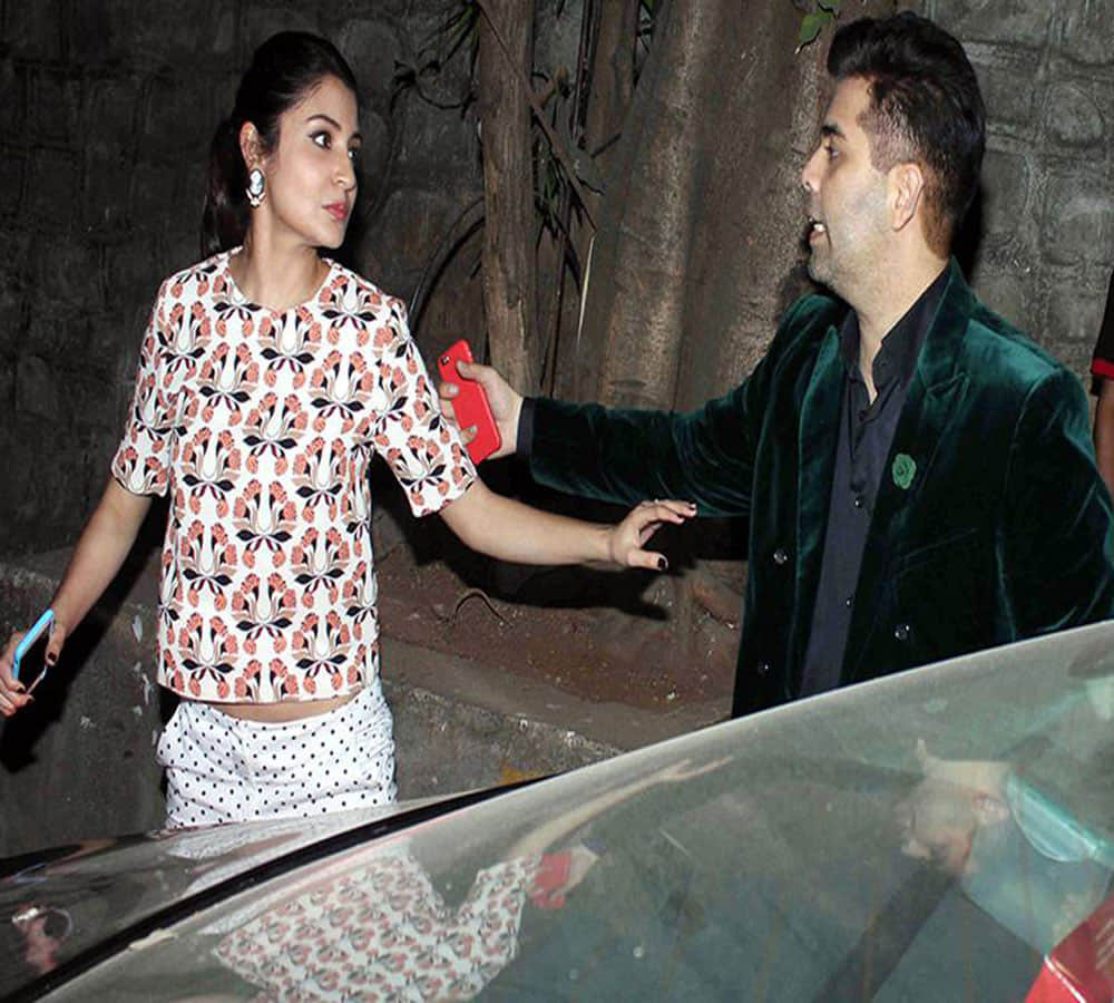 anushka sharma ellegation on karan johar