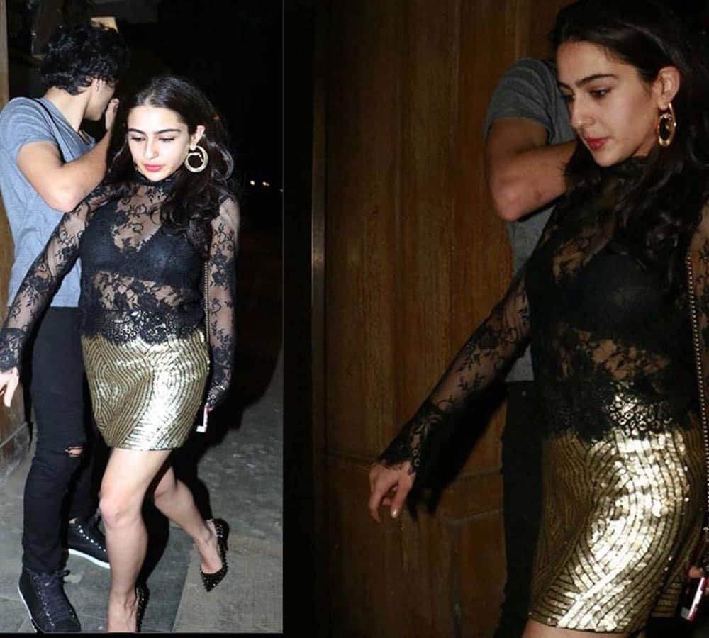 sara ali khan looks fabulous  in transparent dress