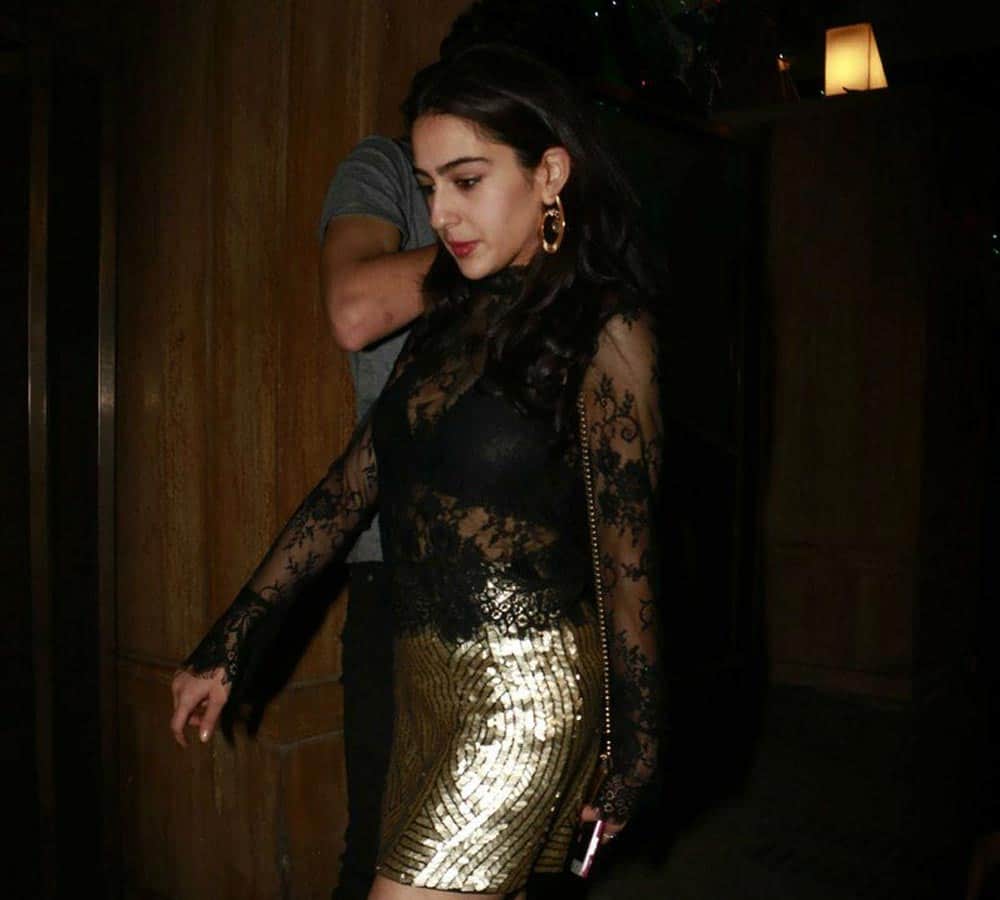 sara ali khan looks fabulous  in transparent dress