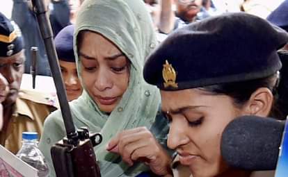 INDRANI MUKHARJEE OUT OF JAIL  FOR ONE DAY