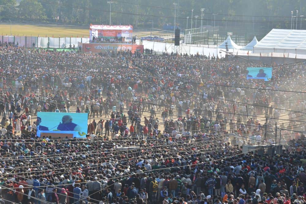 prime minister narendra modi dehradun rally photos