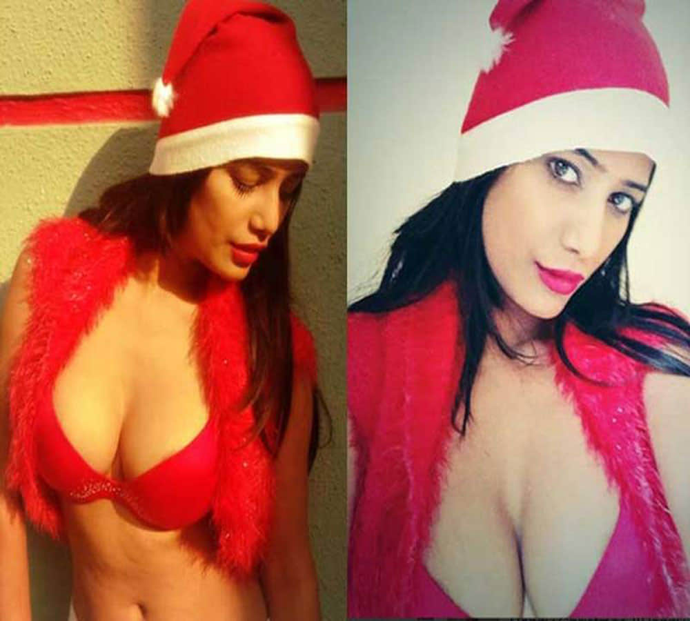 poonam pandey christmas video viral