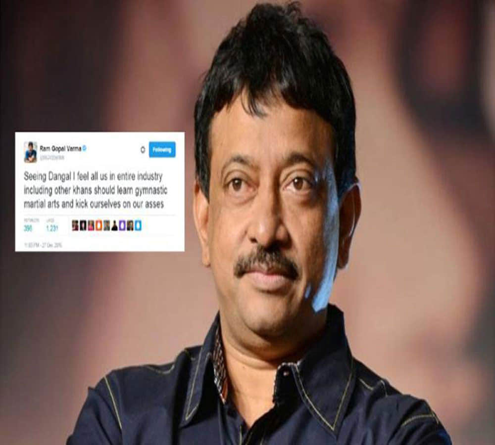ramgopal varma watch dangal and tweet against khan