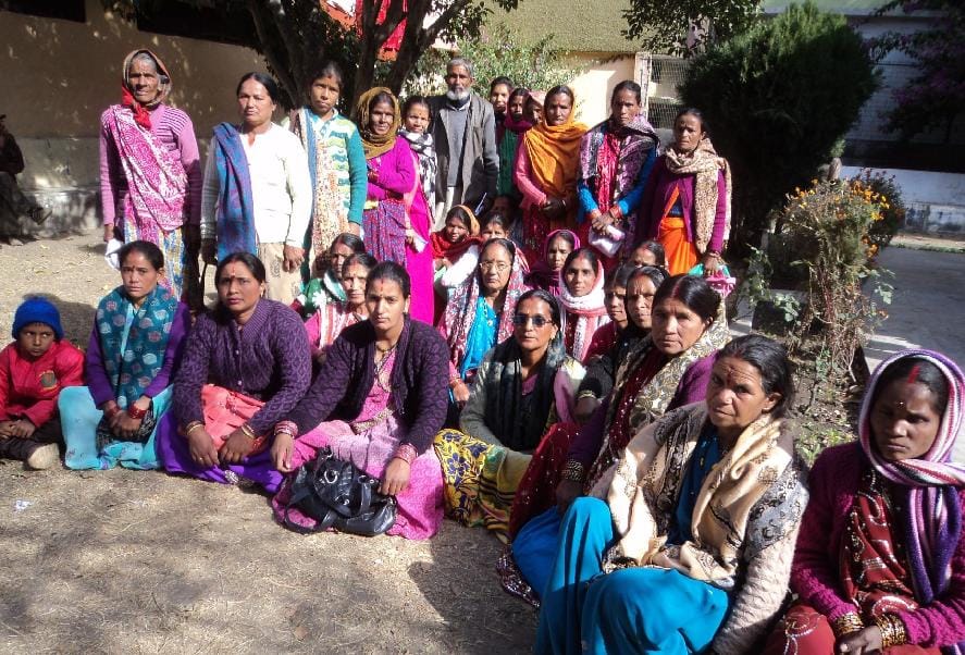 Villagers were upset at not getting ration picketing