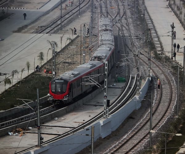 another metro trial in Lucknow.