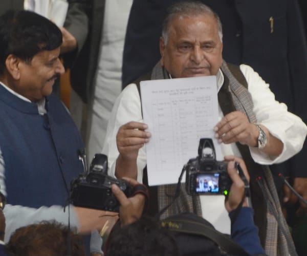 mulayam singh says akhilesh may choose seat according to his wish