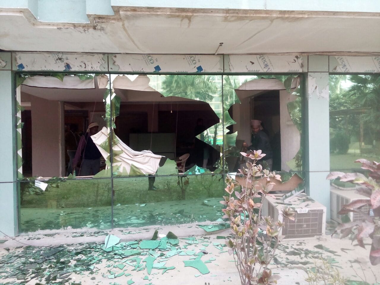 lda demolishes illegal construction of ex minister narad rai son