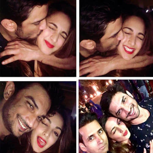 sushant kissed kiara in salman birthday party