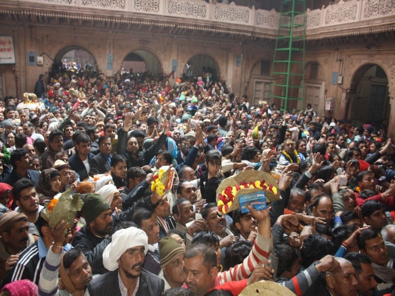 donation have increased in temples of vrindavan