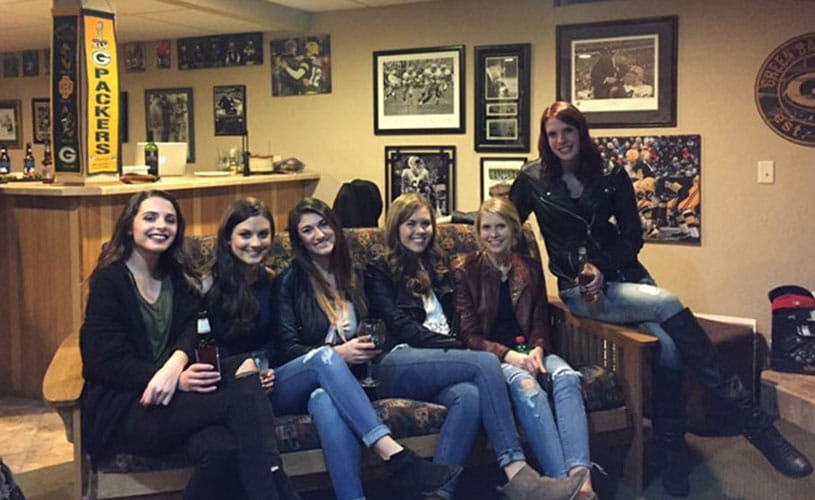 Photo Of 6 Friends Sitting On A Couch Baffles