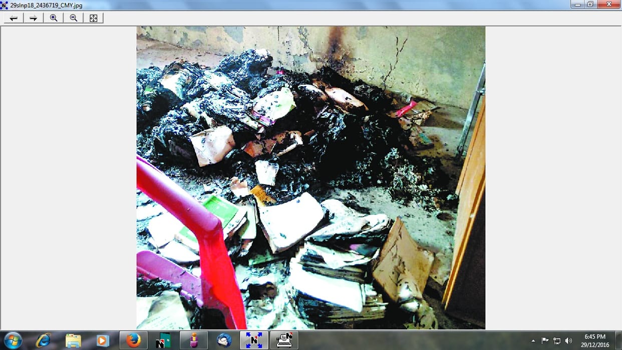 The panchyat record brunt in nalagrah