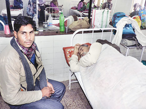 Father injured in train accident