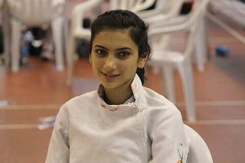 Jyotika dutta won gold medal in Sword Competition at new delhi.