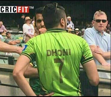 MS Dhoni's Pakistani Fan Makes Heads Turn At Melbourne Cricket Ground