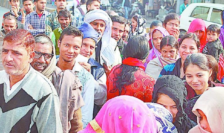 Out of the bank line of hopeful