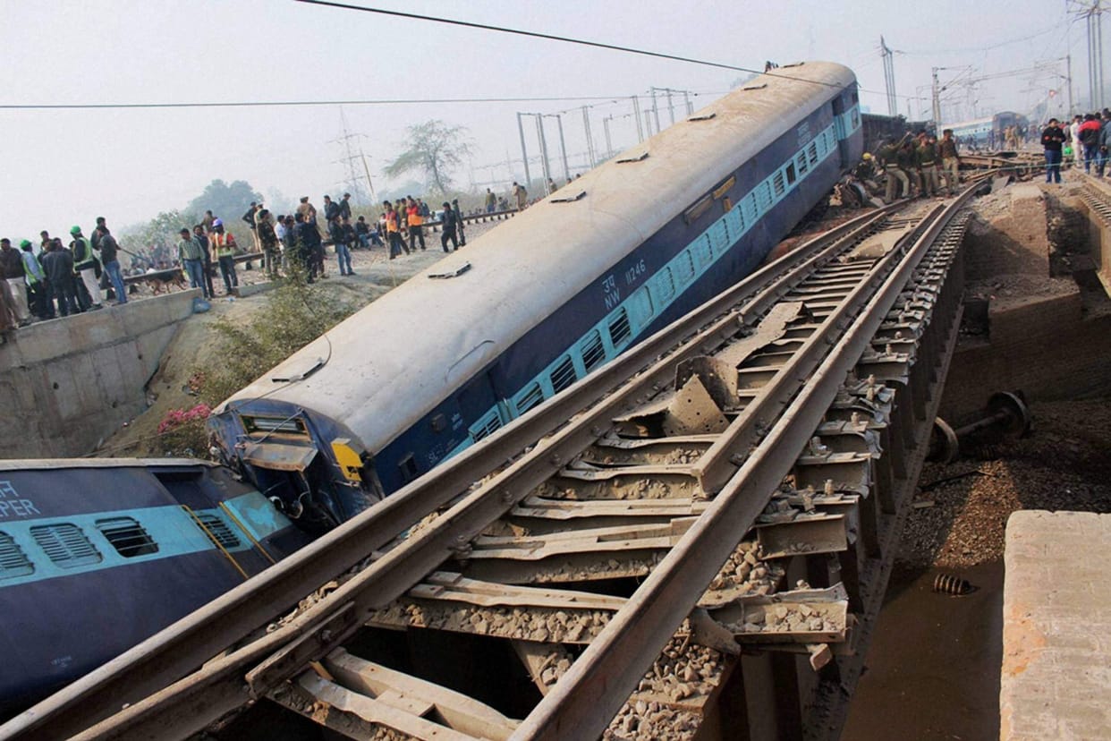 Kanpur rail accident; ISI agents uses 10 litre Pressure cooker IED to blast rail line