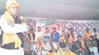 welcome ceremony, bjp leaders, workers, kaithal