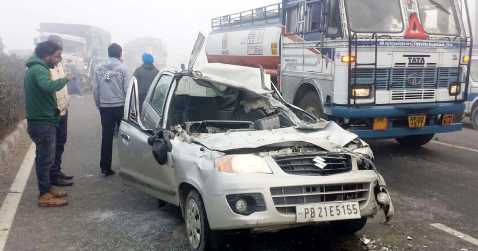 our vehicles clashed with each other in a mist, one death