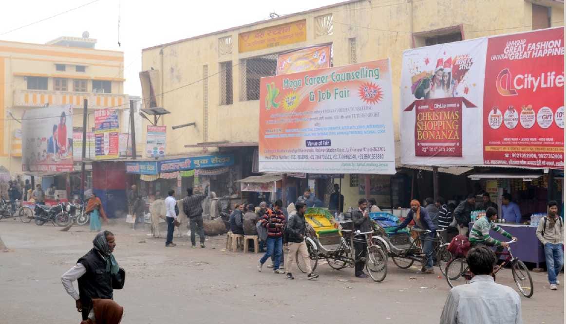 Lakhimpur contracted bus depot owners on strike
