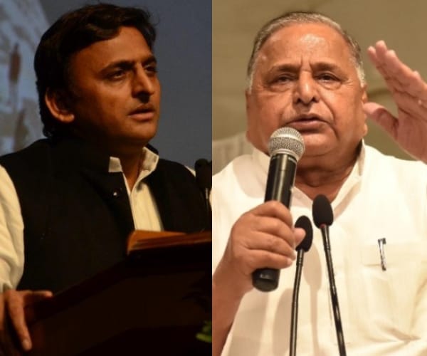 akhilesh meets mulayam and discussed various issues.