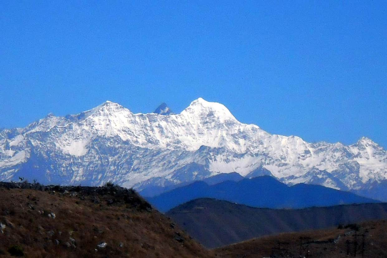 snowfall in uttarakhand at new year.