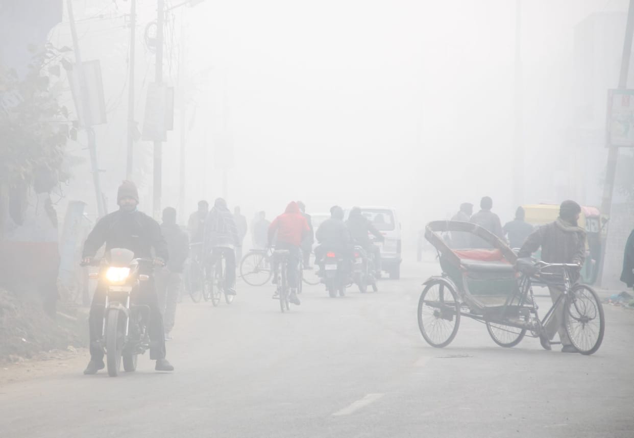 fog and cold effected people