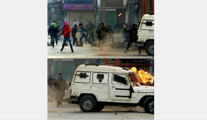 voilance protestt in kashmir valley