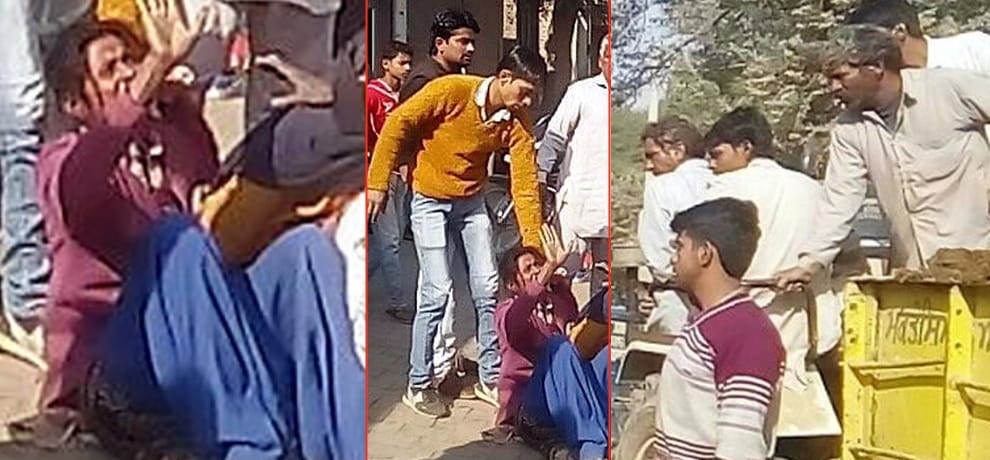 Shopkeepers beat women on road, photos viral