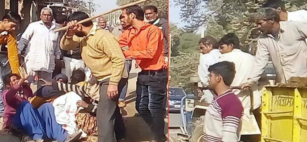 Shopkeepers beat women on road, photos viral