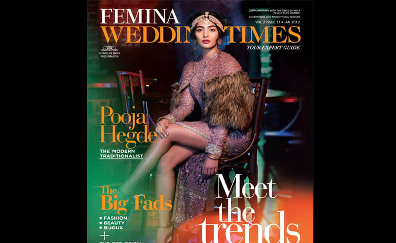 Pooja Hegde Graces The Cover Of FEMINA WEDDING TIMES MAGAZINE