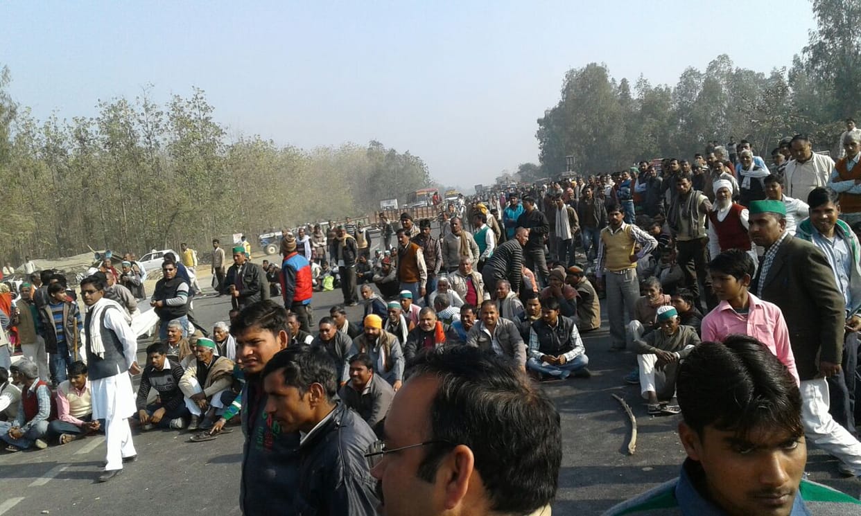 jamm on delhi lucknow highway 