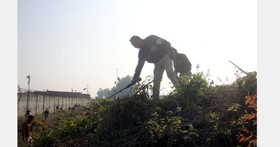 Pathankot airbase, near the search operation, combing operation