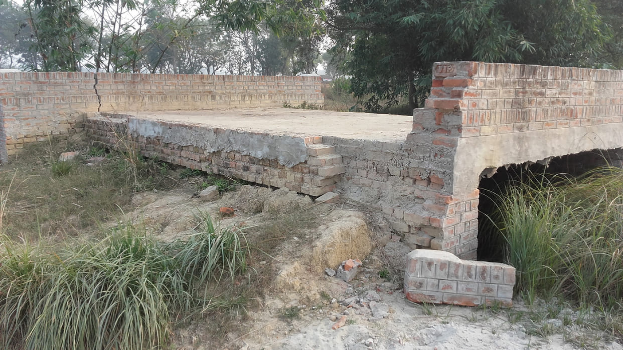 Culvert construction going on in the name of the game