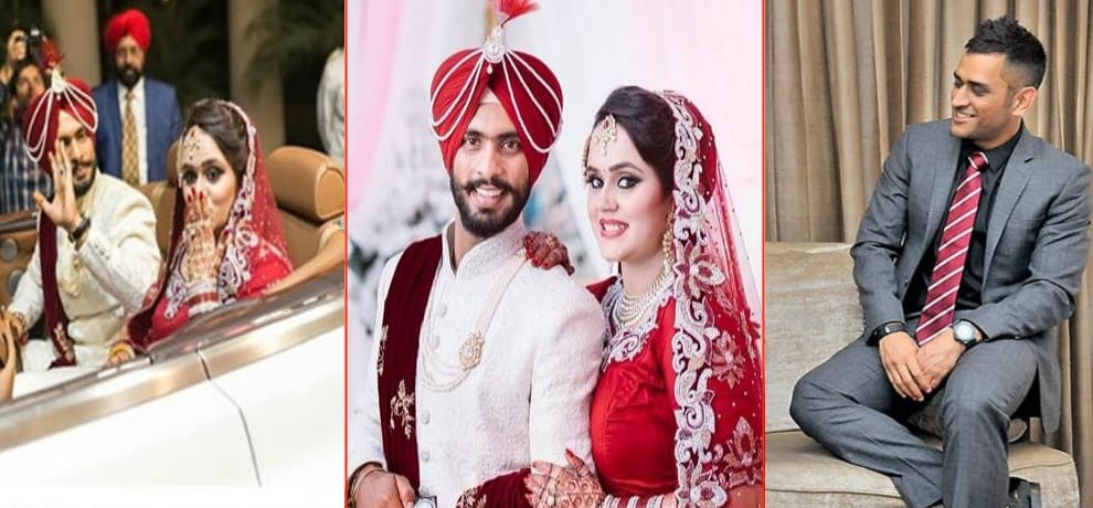 Cricketer Yuvraj Singh and Ishant after the wedding, arrived at Captain Cool Reception