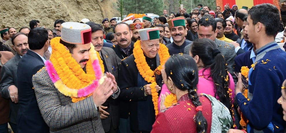 cm virbhadra singh visited shimla rural