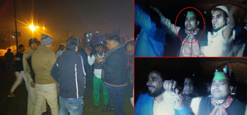 sp district president climbs water tank and warns, take back akhilesh or i will jump