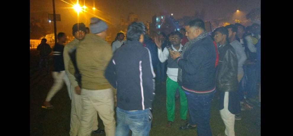 sp district president climbs water tank and warns, take back akhilesh or i will jump