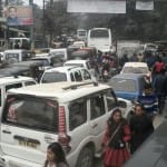 सारनाथ में लगा लंबा जाम
