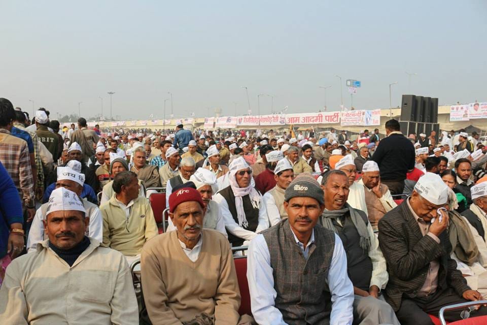 arvind kejriwal rally at rohtak on new year first day