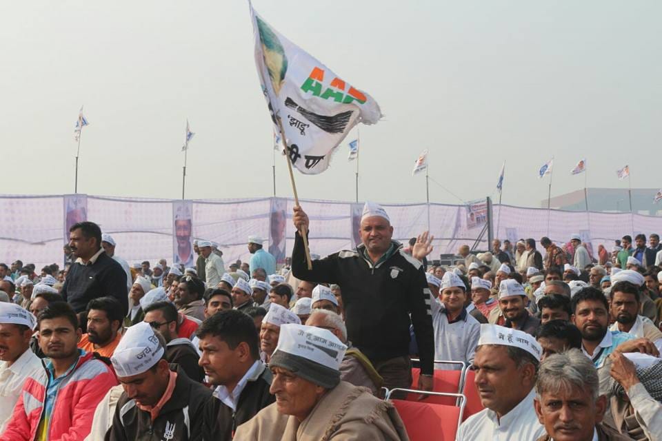 arvind kejriwal rally at rohtak on new year first day