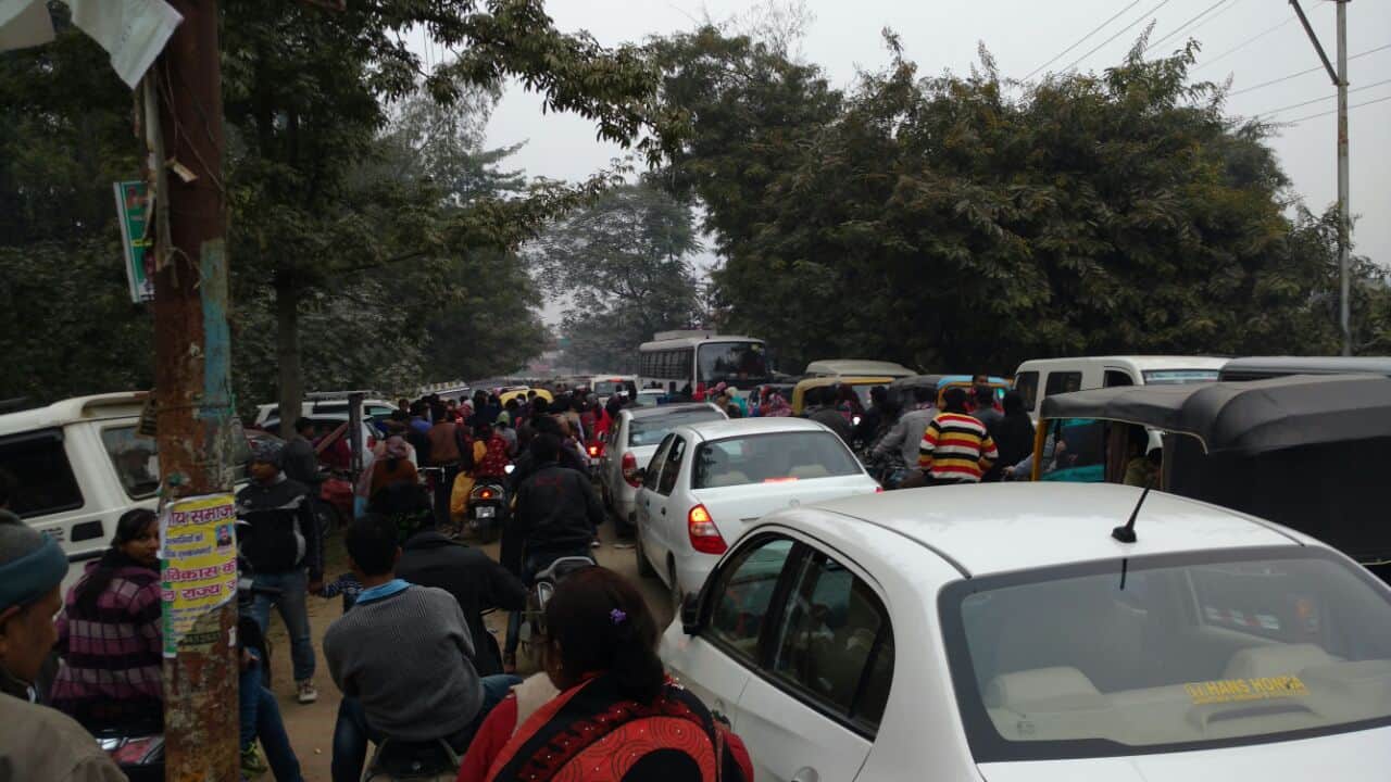 new year celebration in varanasi,sarnath flocked