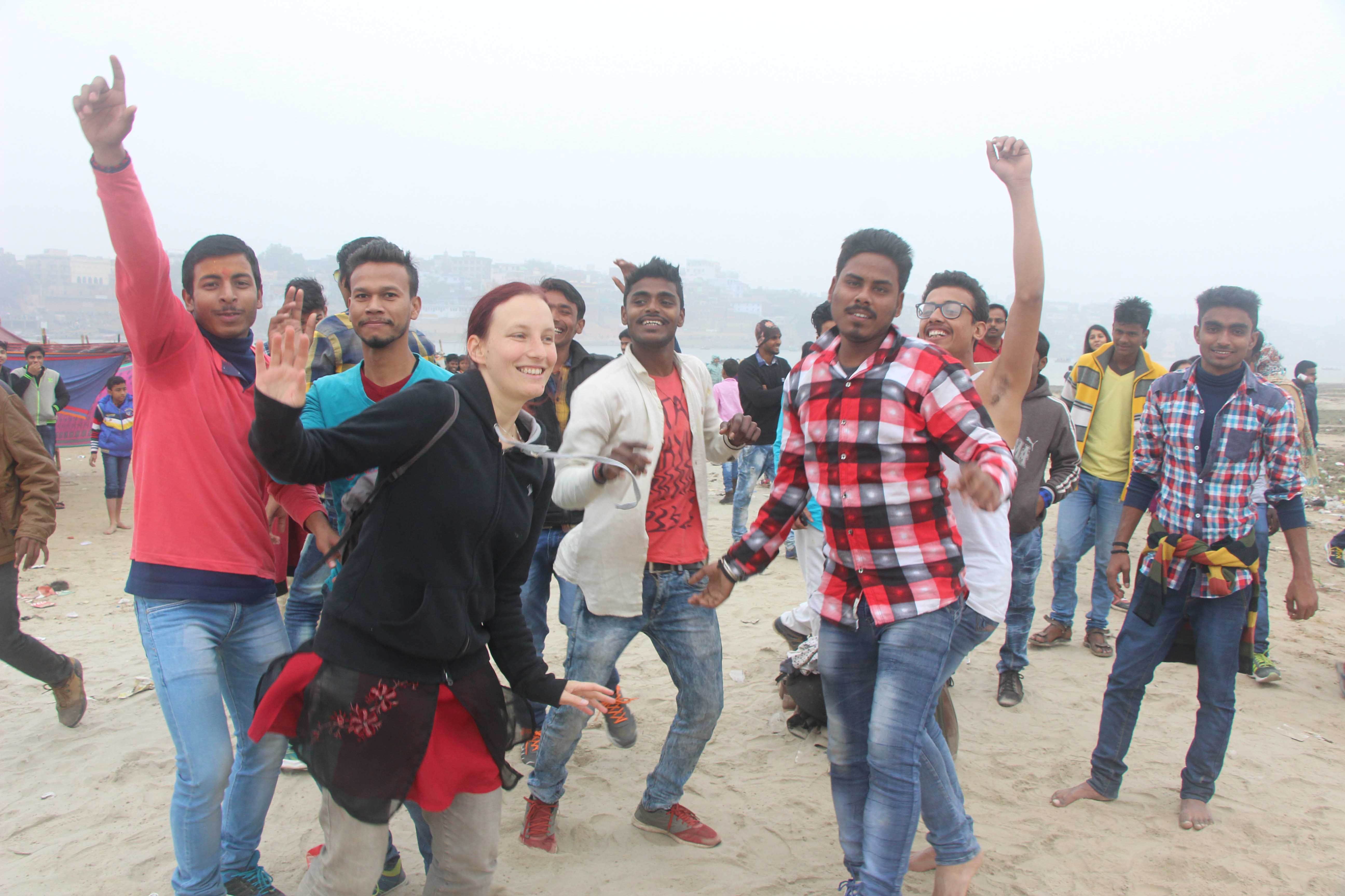 pics: news year celebration in varanasi