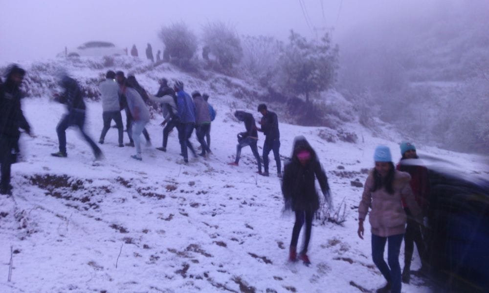 first snowfall in new year 2017