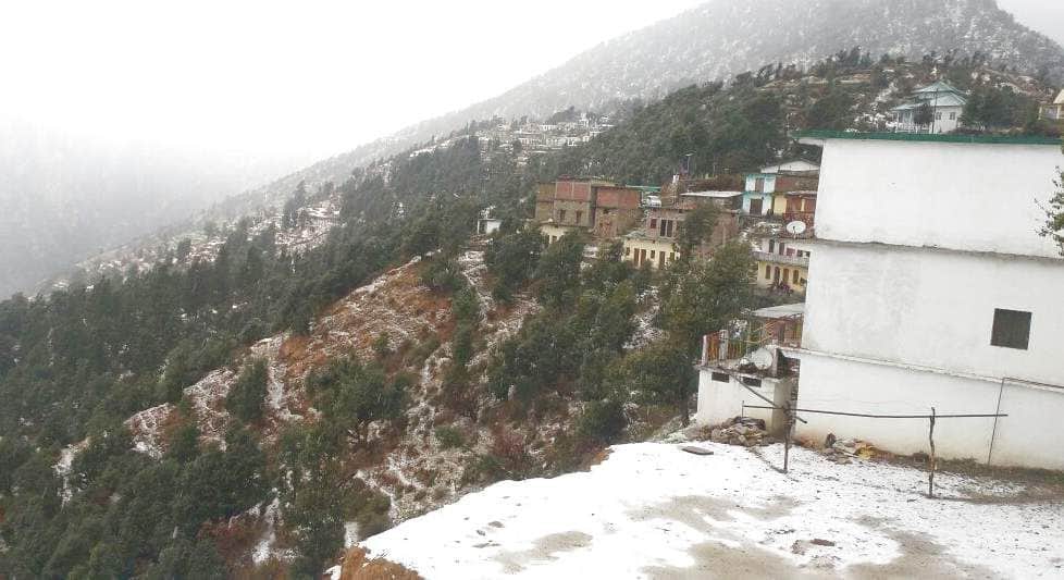 first snowfall in new year 2017