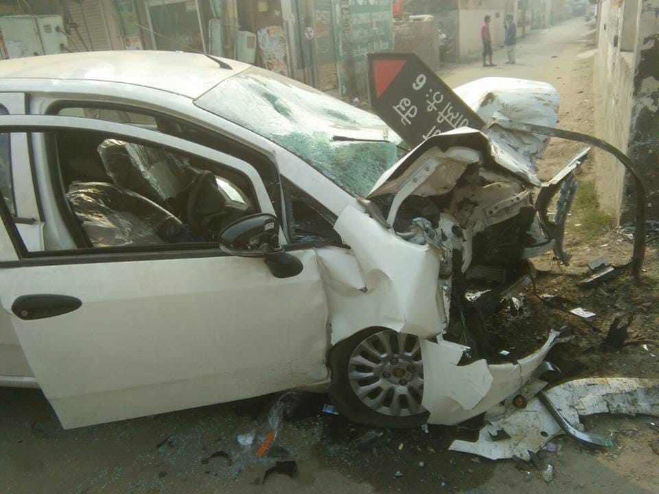three people killed in road accident at bathinda on new year first day