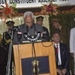 अभिभाषण के दौरान राज्यपाल एनएन वोहरा