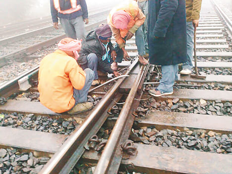 Ctki rail trains were passing through